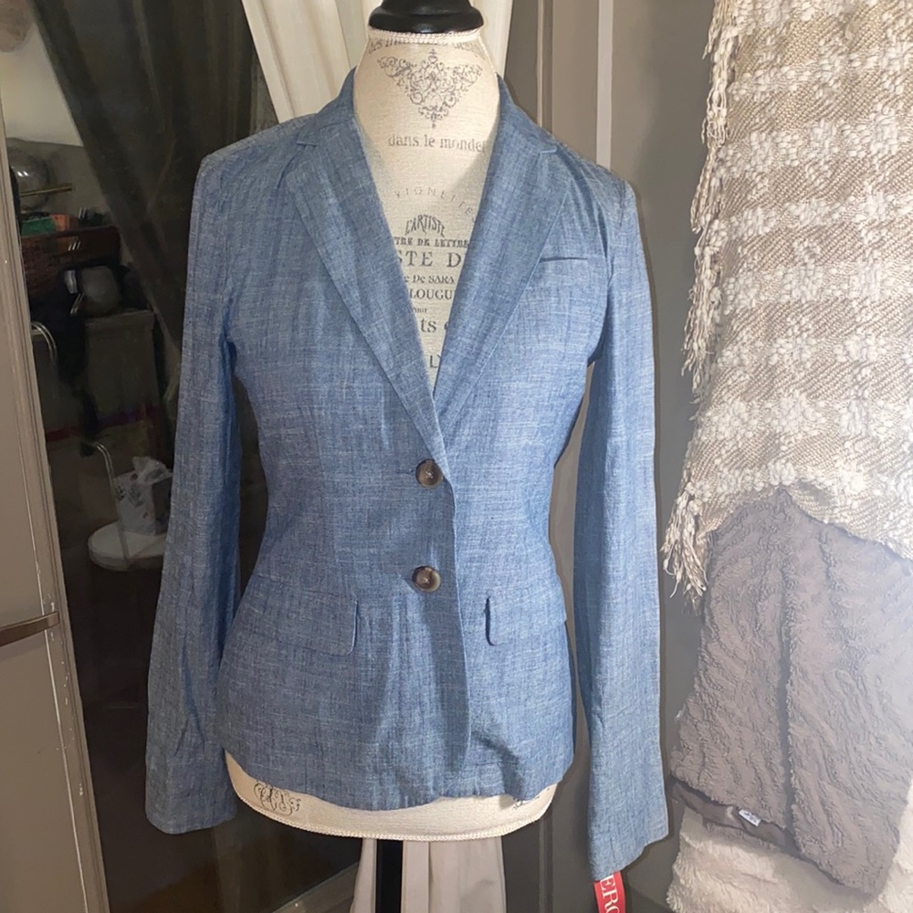 Merona chambray blazer. Size XS
